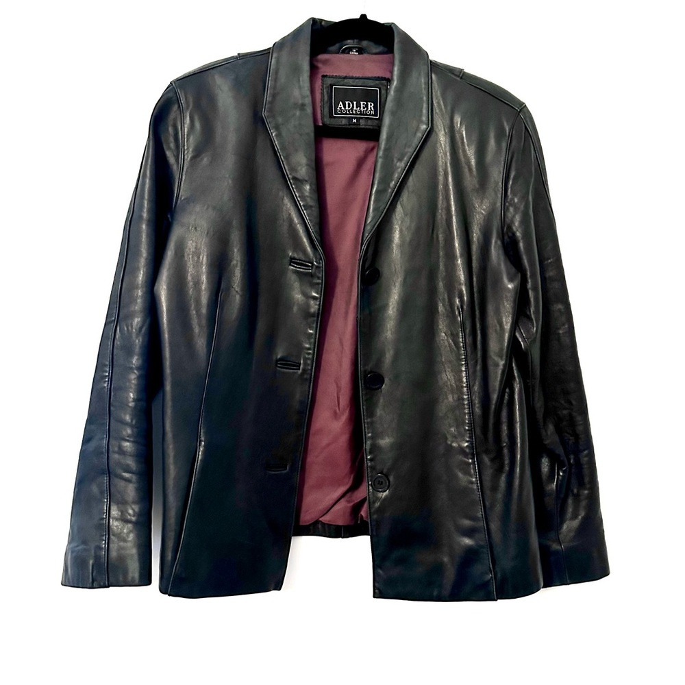 Adler Black Leather Jacket